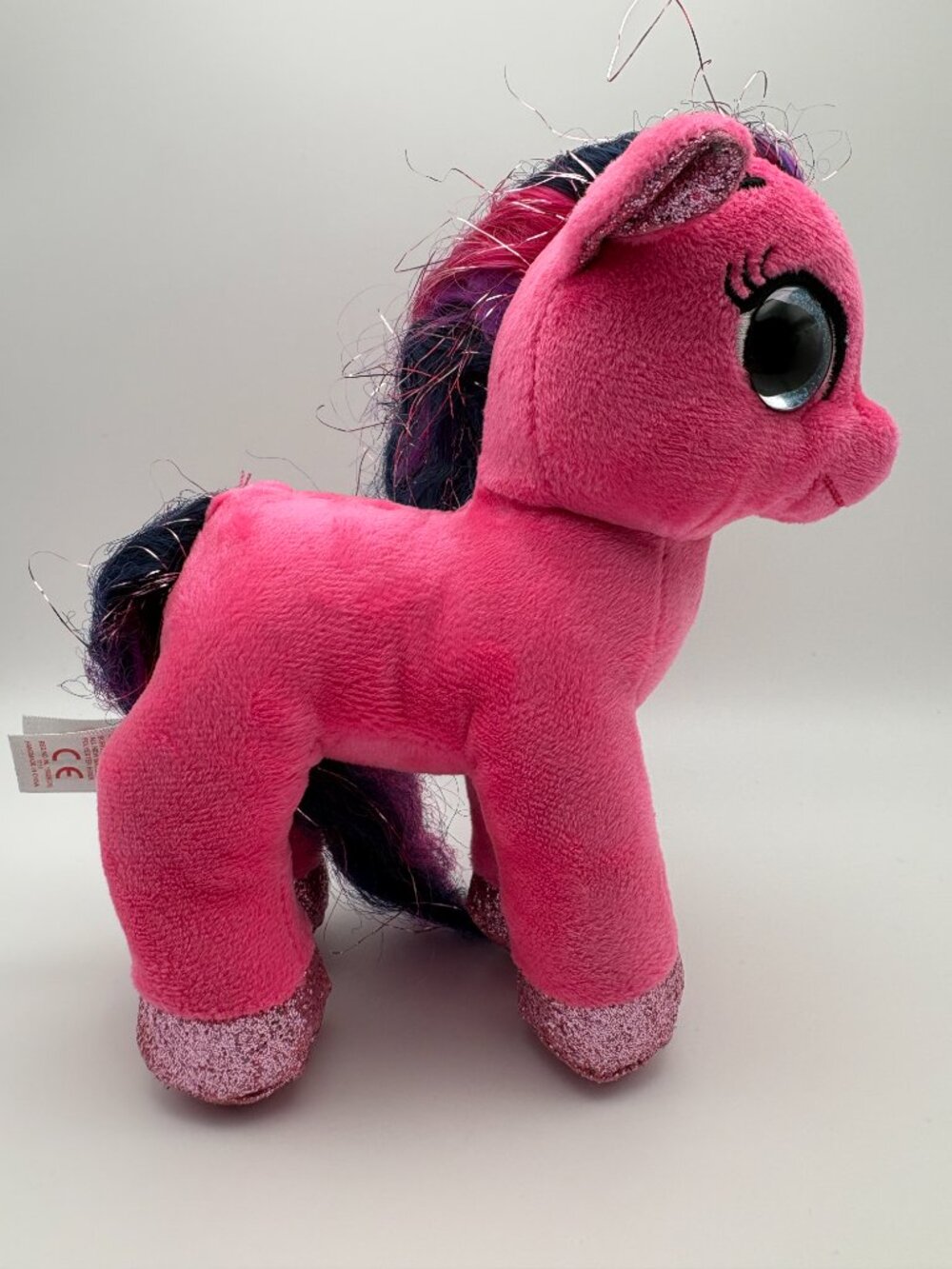 My Little Pony Style TY Beanie Boos Ruby 6.5in Purple/Pink Sparkle(SKU: 715TO)